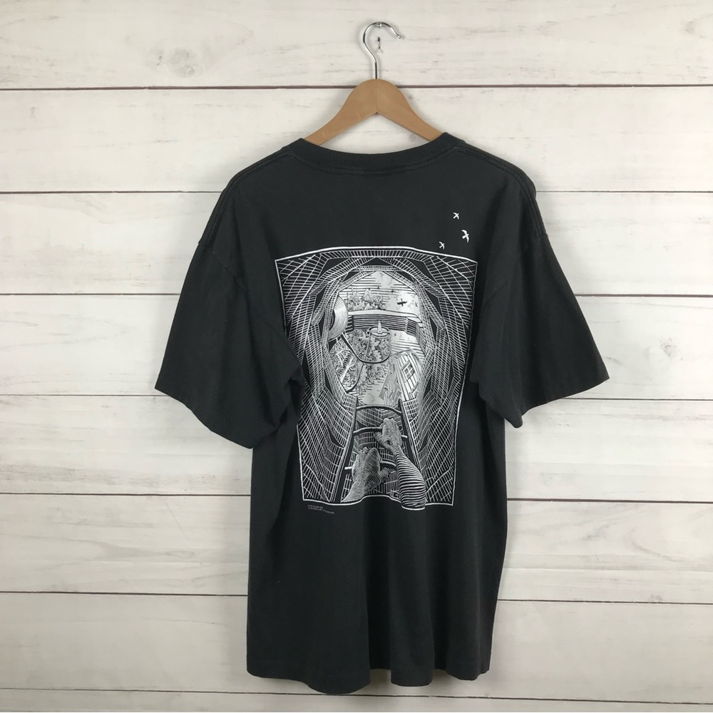 Vintage 1990s RARE MC Escher Art T-Shirt
